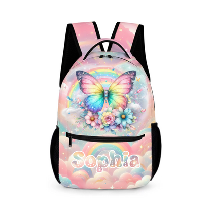 Rainbow Butterfly - Personalized Backpack｜Back-to-School Gift
