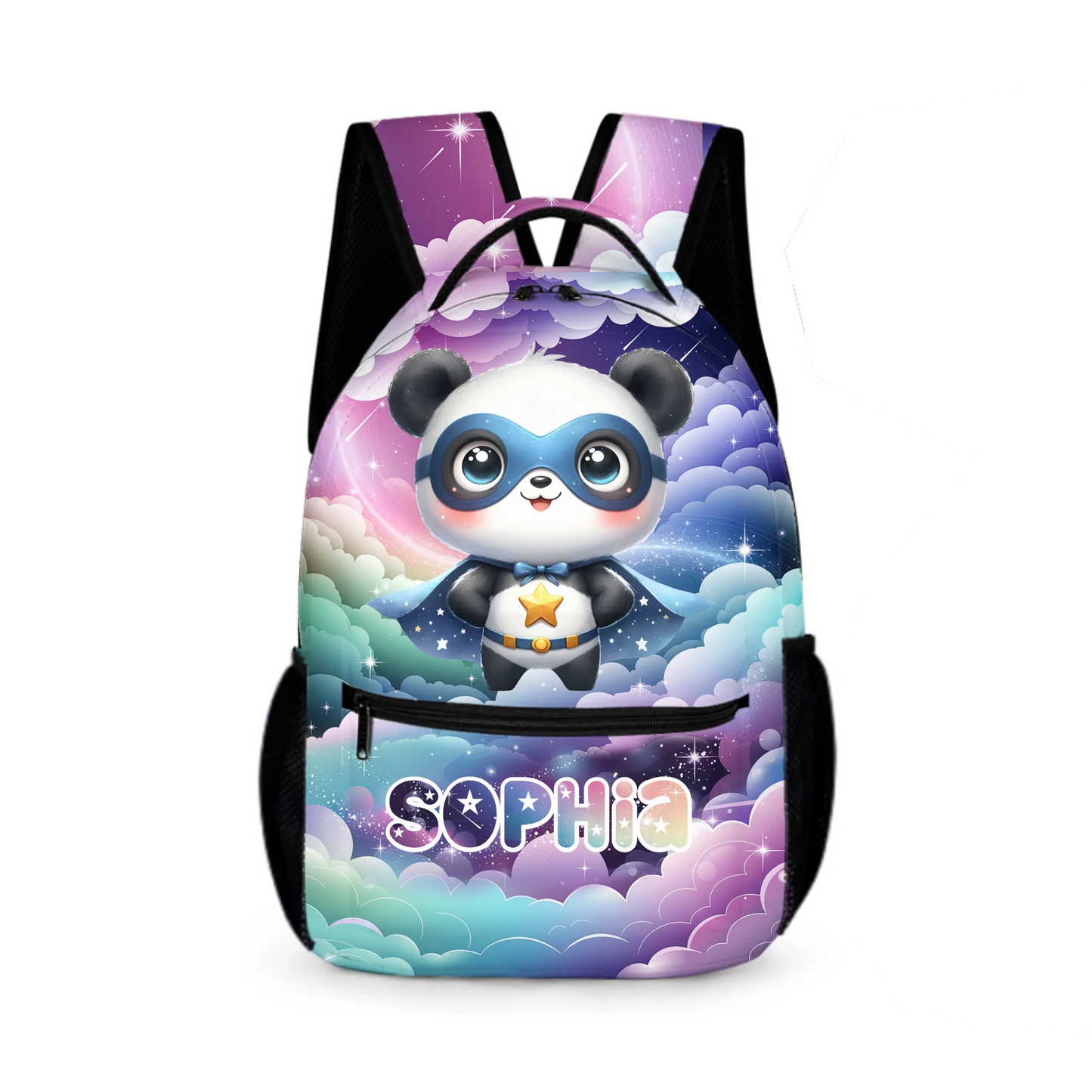 Personalized Animal Superhero Children's Backpack —Personalized Name School Bag —Back-to-School Gift