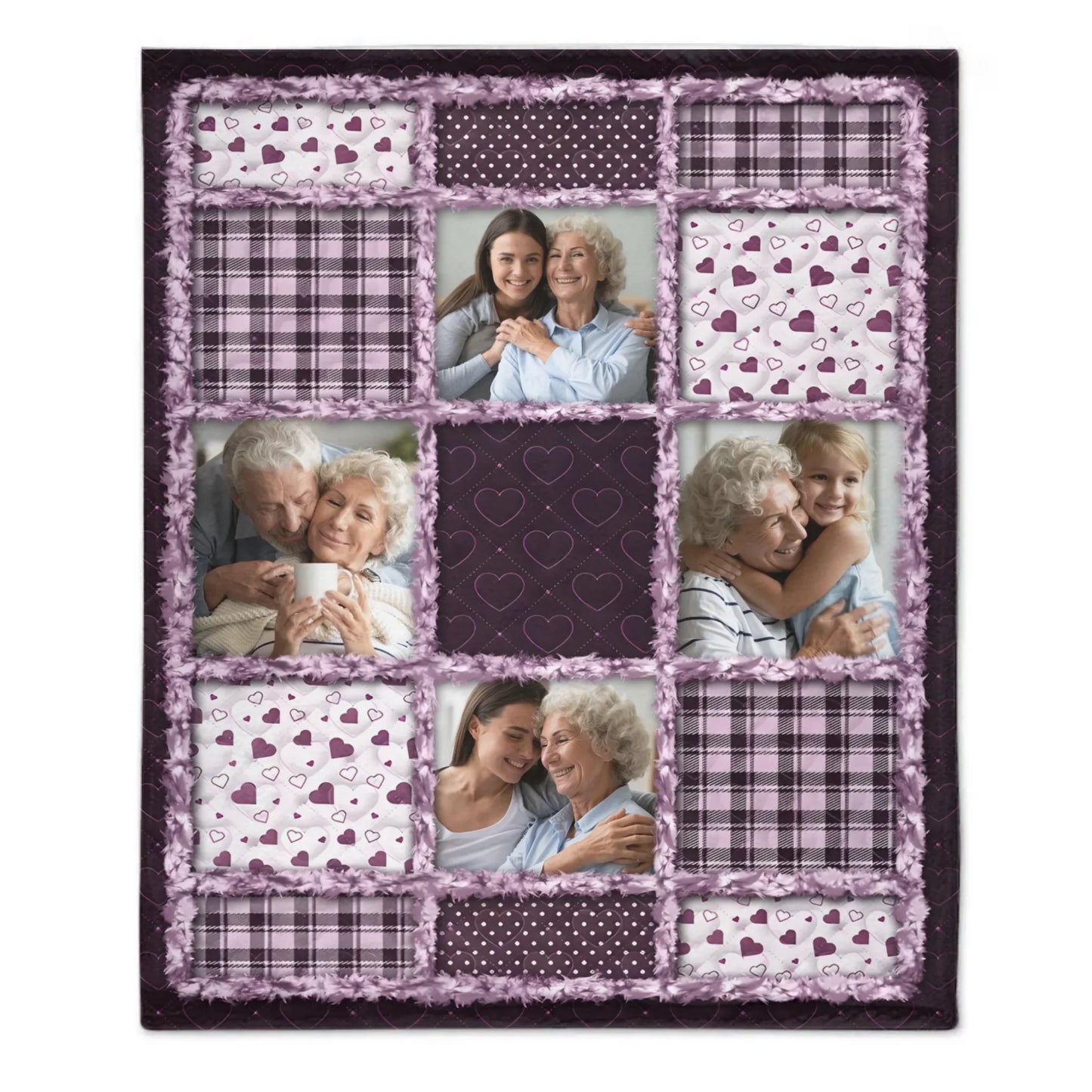 Custom Photo Memorial Blanket - Personalized Photo - Gifts For Family, Friends