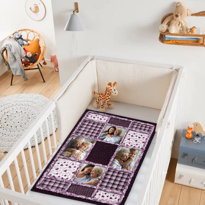 Custom Photo Memorial Blanket - Personalized Photo - Gifts For Family, Friends