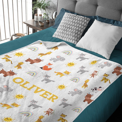 Personalised baby blanket Personalised Baby gift, new baby gift