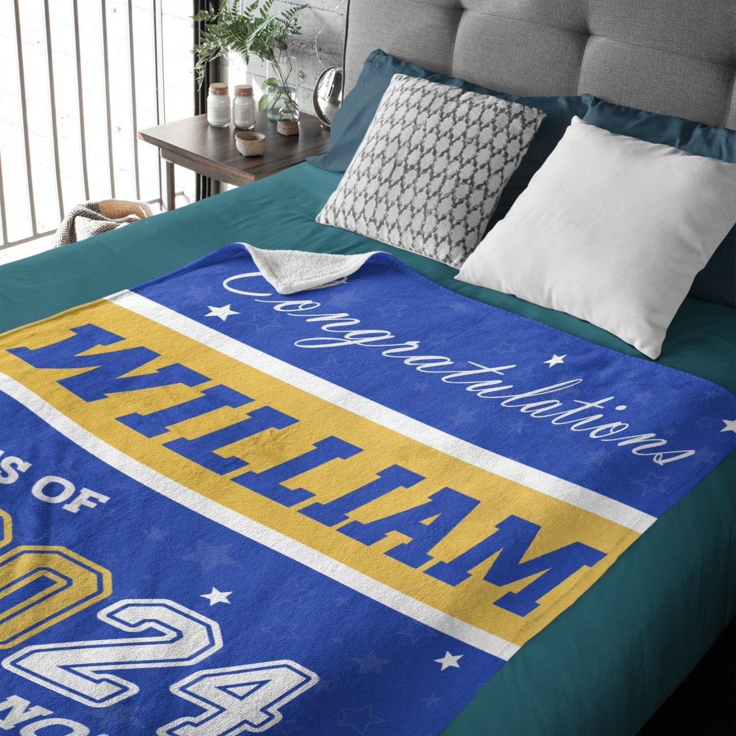 Custom Name Graduation Senior Blanket – Graduation Gift