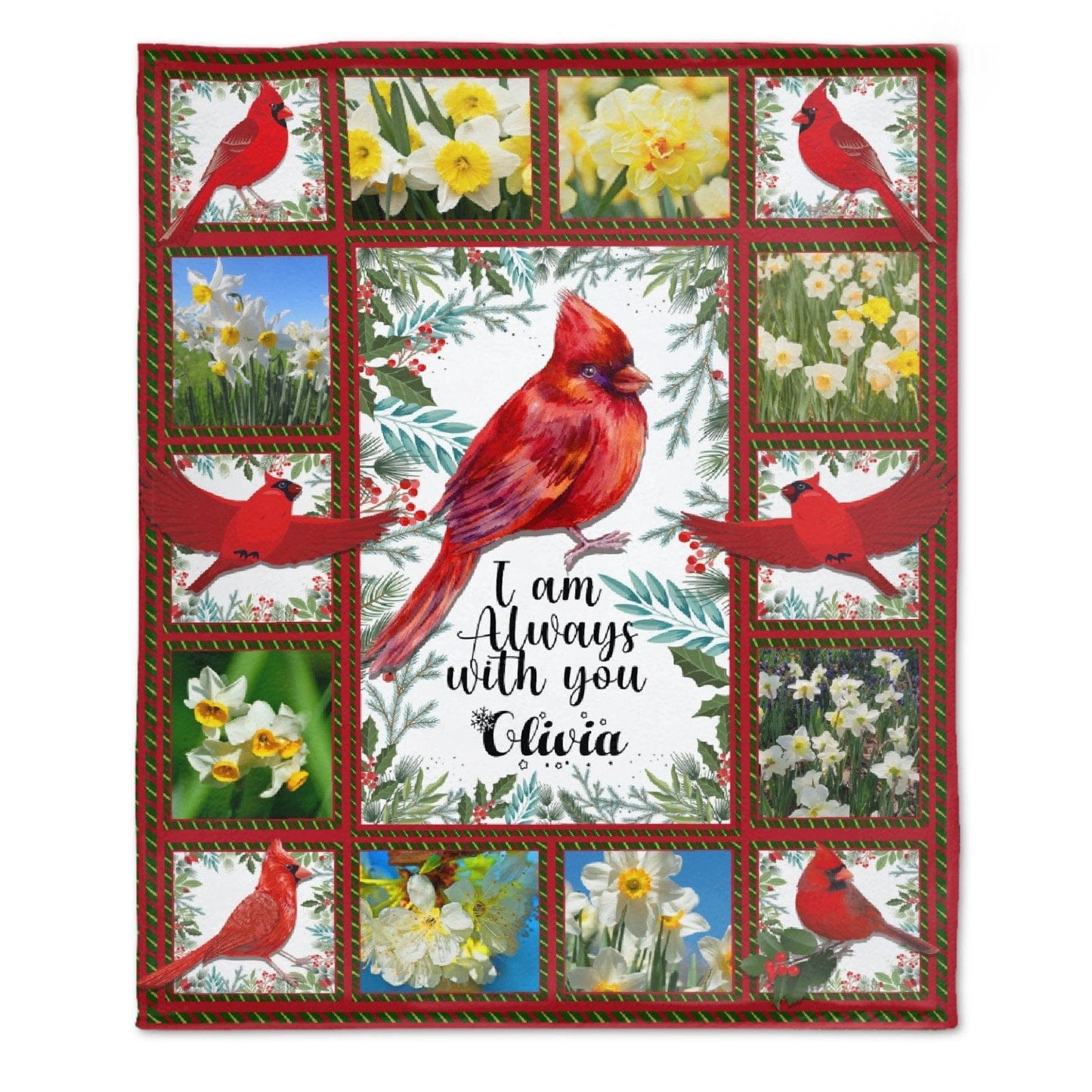 Custom Name I'm Always With You Blanket