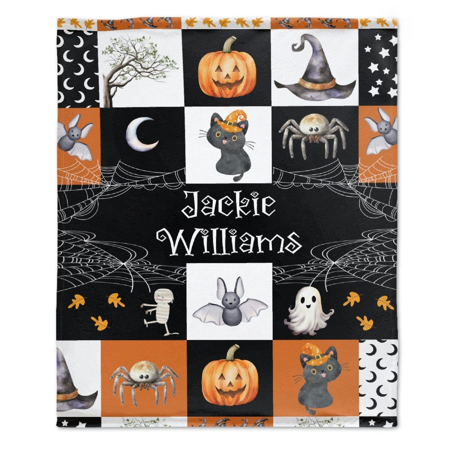 Personalized Halloween  Spooky Season Kids Blanket