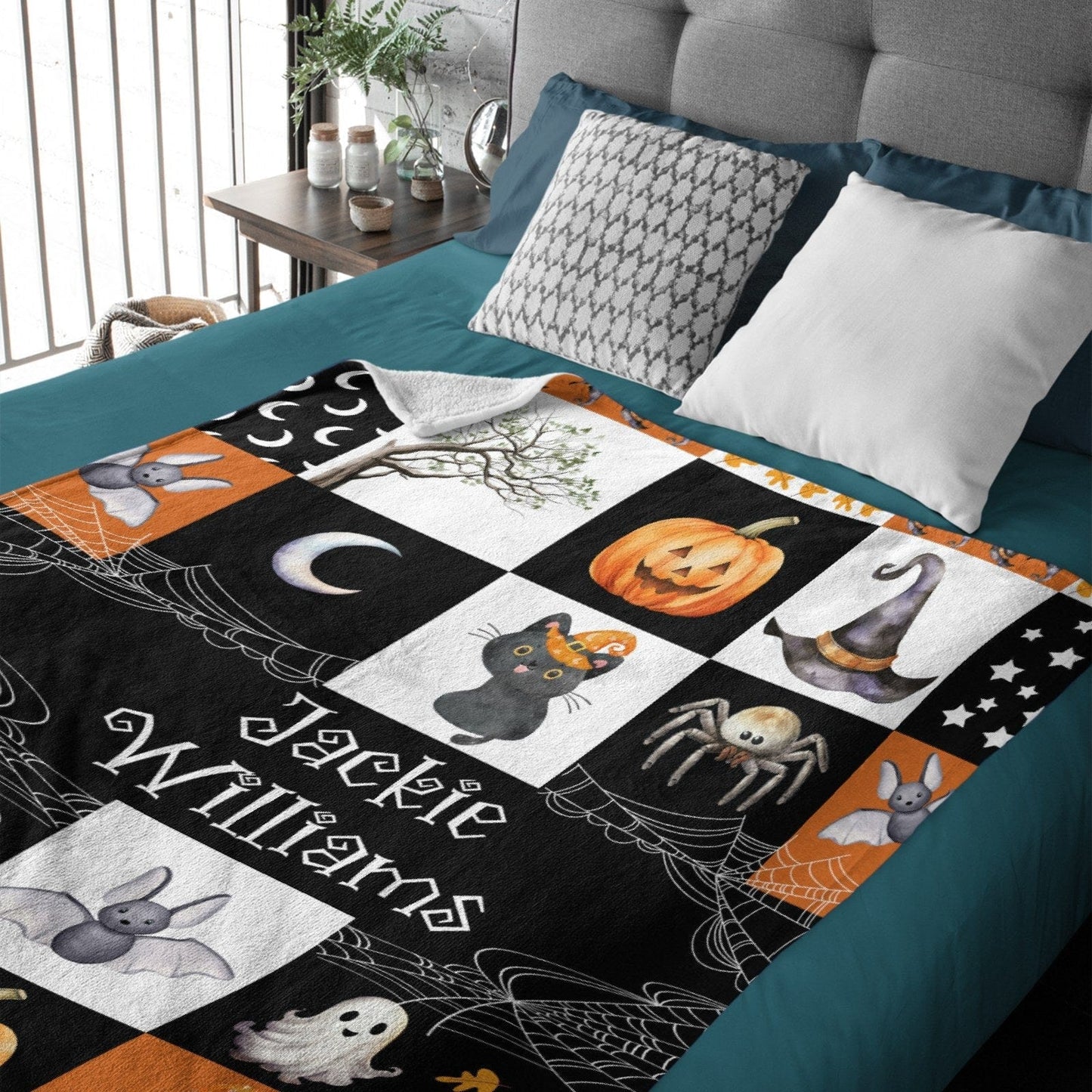 Personalized Halloween  Spooky Season Kids Blanket