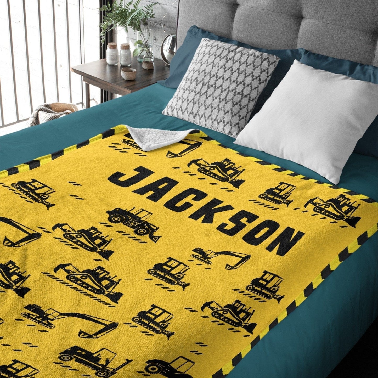 Personalized Truck Blanket - Gifts for Kids