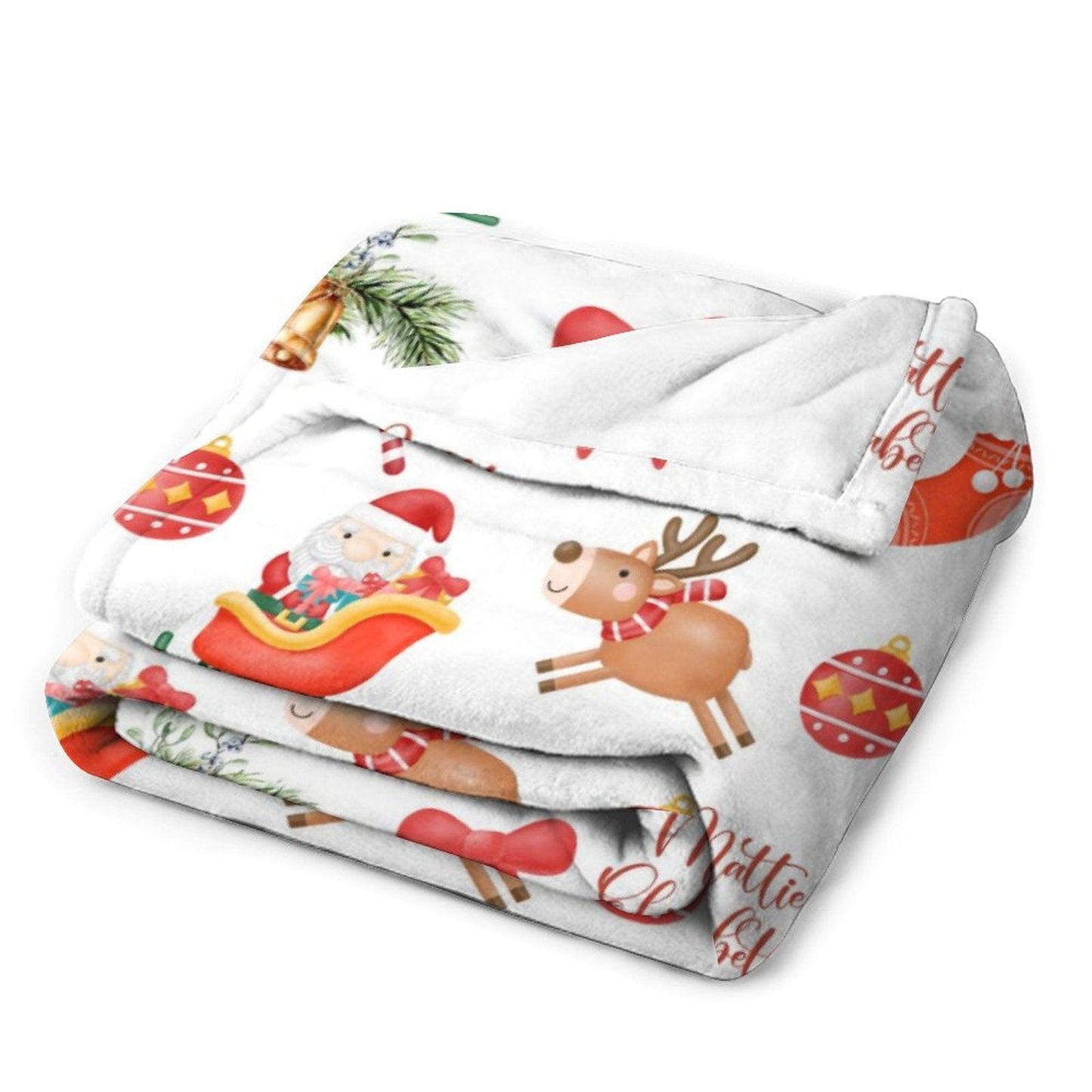 Personalized Christmas Baby Blanket