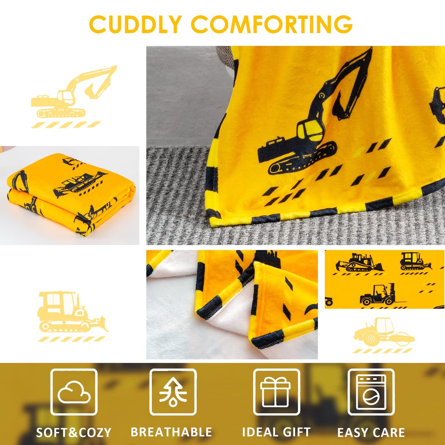 Personalized Truck Blanket - Gifts for Kids