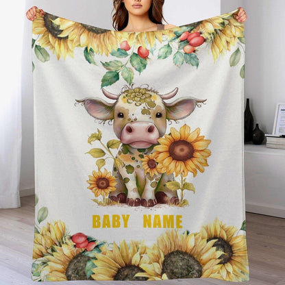 Custom Name Blanket Soft Warm Plush Lightweight Throw Blanket
