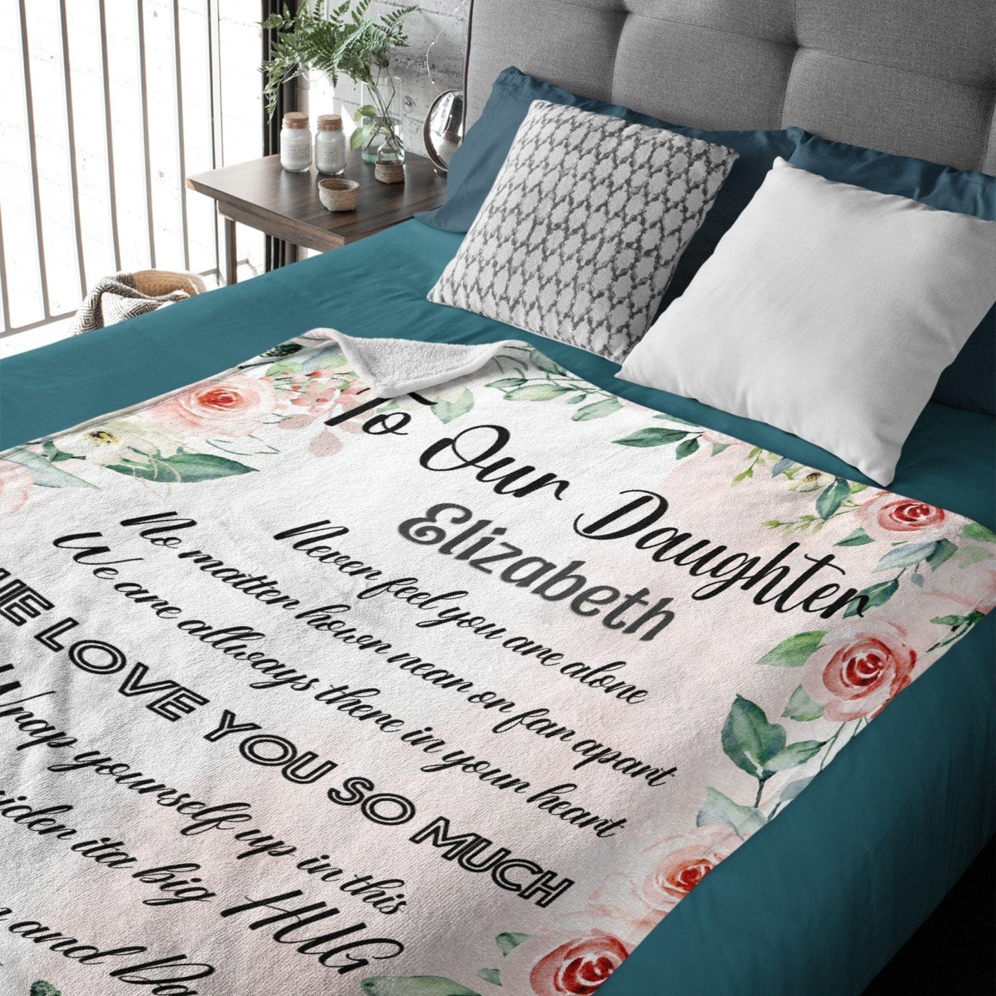 Personalized Custom Name Blanket-To Our Daughter To My Daughter