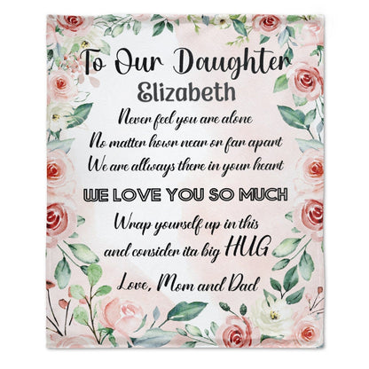 Personalized Custom Name Blanket-To Our Daughter To My Daughter