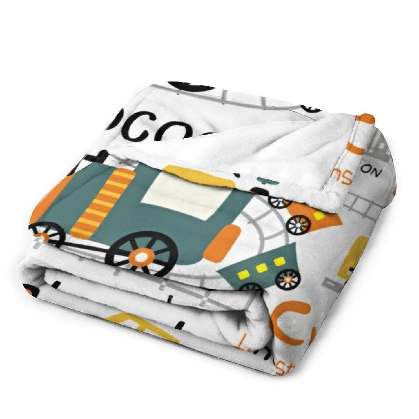 Choo Choo Train Personalized Kid Baby Blanket