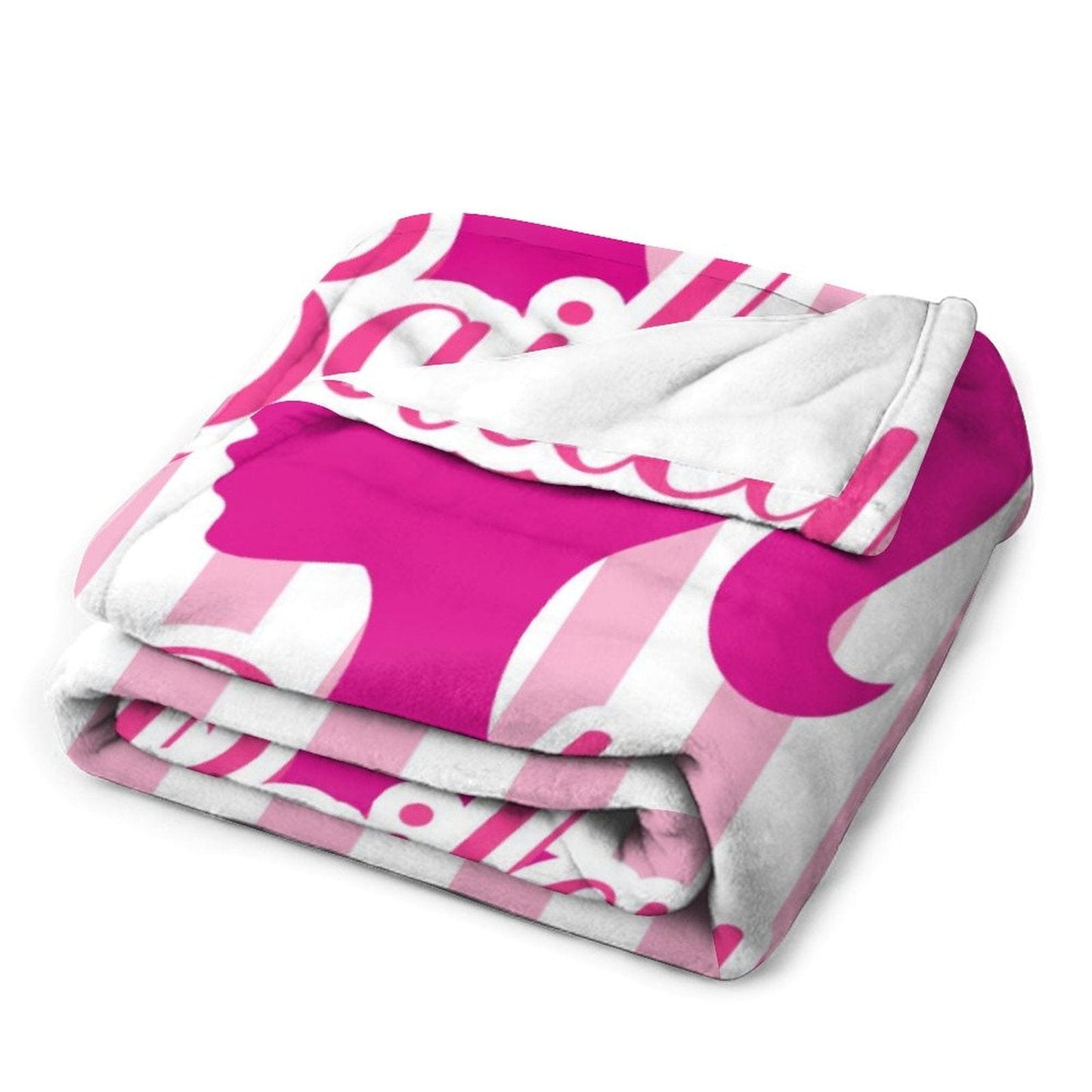 Personalized Name Custom Pink Girl Blanket