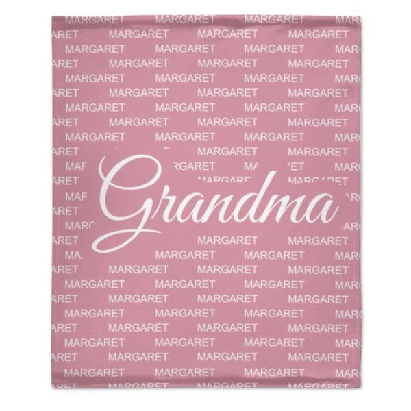 Gift For Grandma Grandpa Grandparents With Grandkids Names Personalized Fleece Blanket - Virudhaka