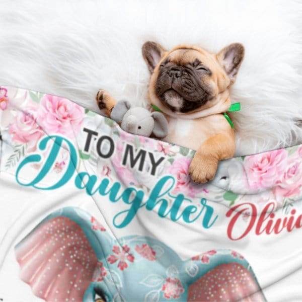 My Little Girl, Never Feel That You Are Alone - Family Blanket - Christmas Gift For Daughter From Mom - Virudhaka
