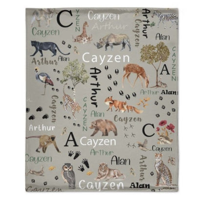 Personalized Name Hunting Blanket - Gifts for Kids - Virudhaka