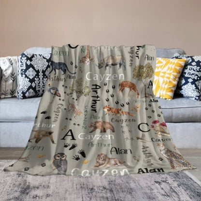 Personalized Name Hunting Blanket - Gifts for Kids - Virudhaka
