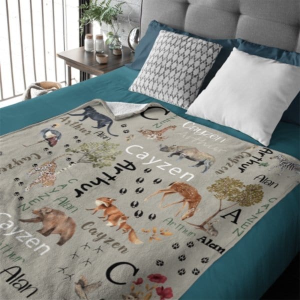 Personalized Name Hunting Blanket - Gifts for Kids - Virudhaka
