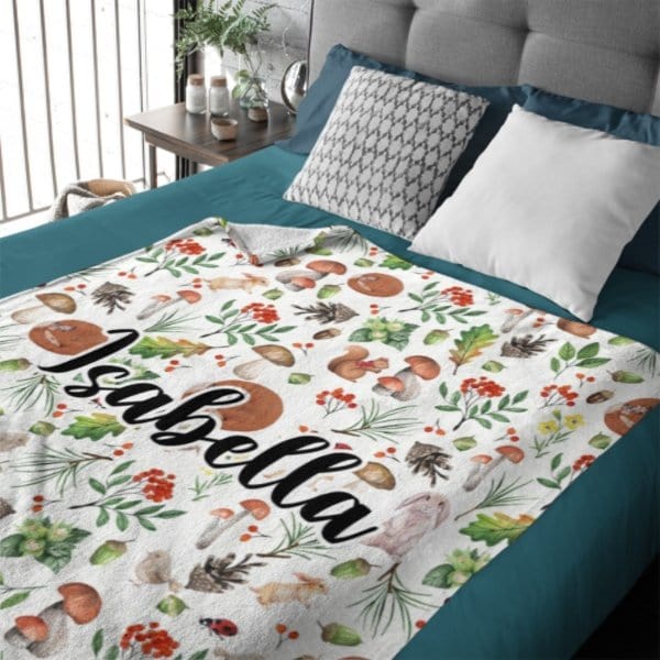 Vintage Forest Custom Name Blanket - Gifts for Baby - Virudhaka
