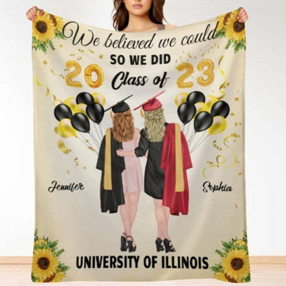 We Believed We Could So We Did - Personalized Blanket - virudhaka